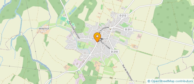 localisation de l'entreprise SCI BK  HILSENHEIM