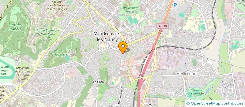 localisation de l'entreprise SCI BK  VANDUVRE-LES-NANCY