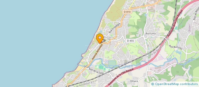 localisation de l'entreprise SCI BK à BIDART