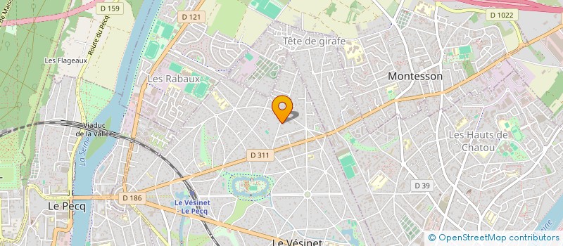 localisation de l'entreprise SCI BK CONSULT IMMO  LE VESINET