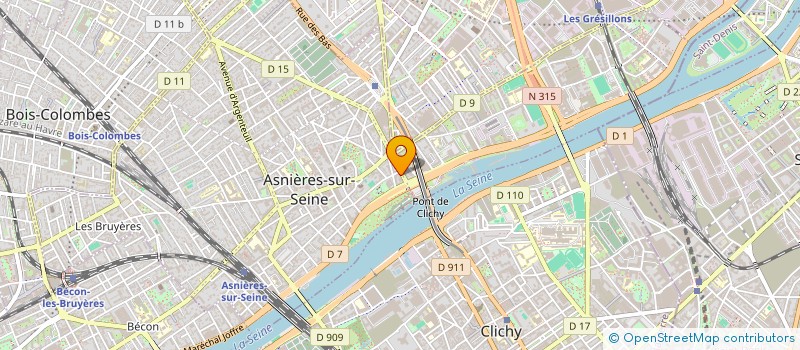 localisation de l'entreprise SCI BK IMMO à ASNIERES-SUR-SEINE