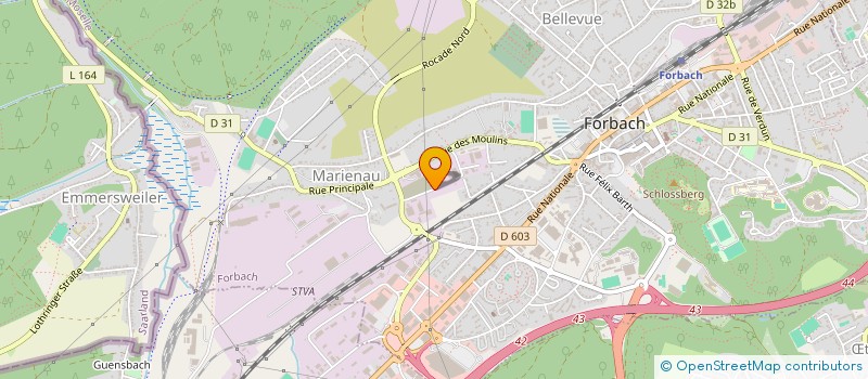 localisation de l'entreprise SCI BK INVEST  FORBACH