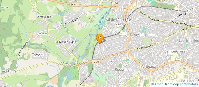 localisation de l'entreprise SCI BK INVESTISSEMENTS à LIMOGES