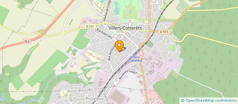 localisation de l'entreprise SCI BK-UMA à VILLERS-COTTERETS