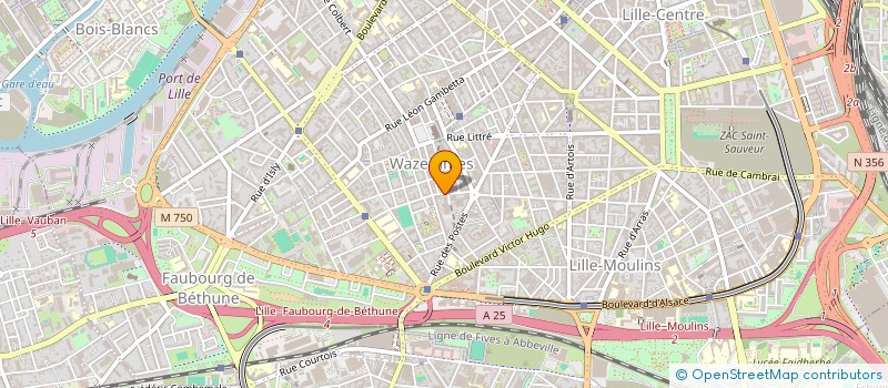 localisation de l'entreprise SCI BKFM à LILLE