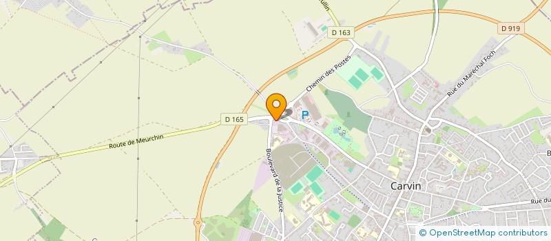 localisation de l'entreprise SCI BKJ LILLERS  CARVIN