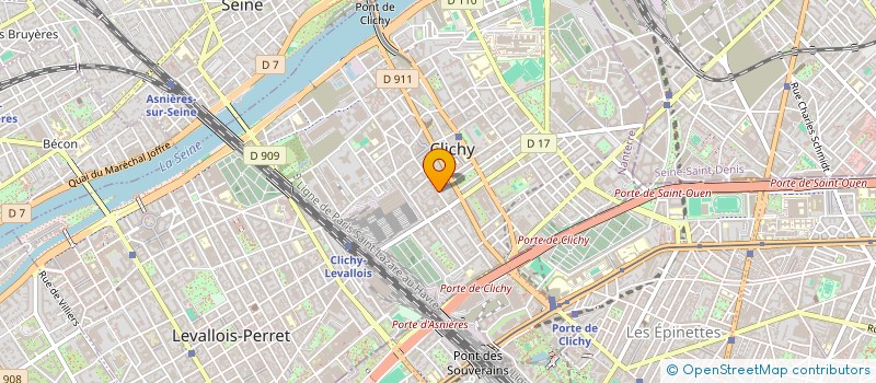 localisation de l'entreprise SCI BKM INVEST à CLICHY