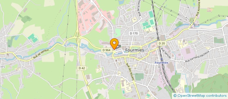 localisation de l'entreprise SCI BKSFX  FOURMIES