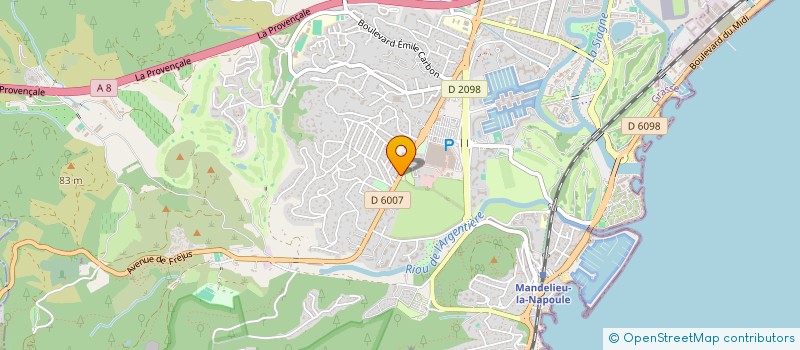 localisation de l'entreprise SCI BL à MANDELIEU-LA-NAPOULE