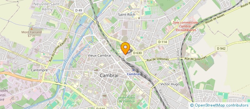 localisation de l'entreprise SCI BL  CAMBRAI