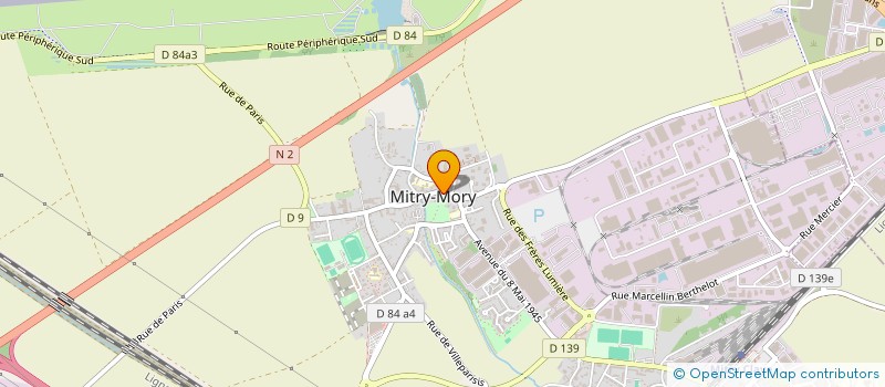 localisation de l'entreprise SCI BL  MITRY-MORY