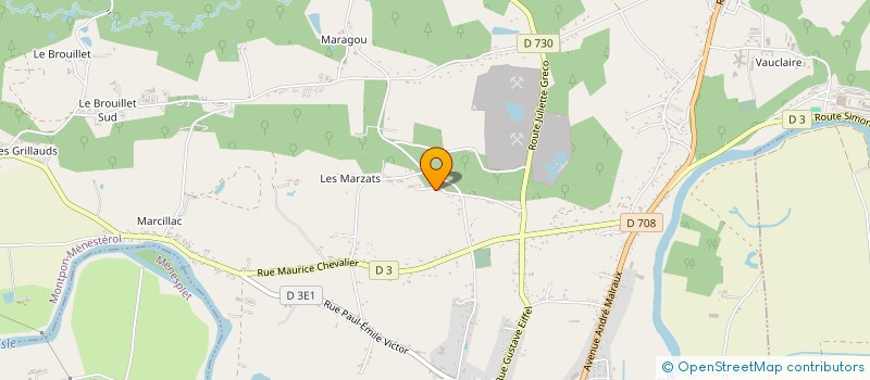 localisation de l'entreprise SCI BL  MONTPON-MENESTEROL