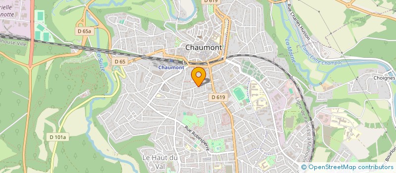 localisation de l'entreprise SCI BL à CHAUMONT