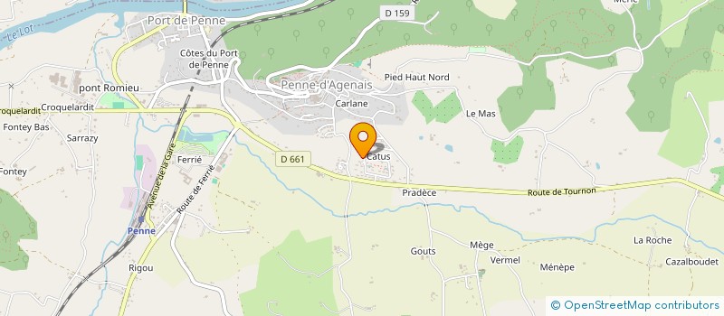 localisation de l'entreprise SCI BL  PENNE D'AGENAIS