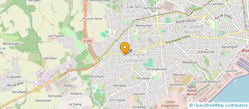 localisation de l'entreprise SCI BL BR  BREST