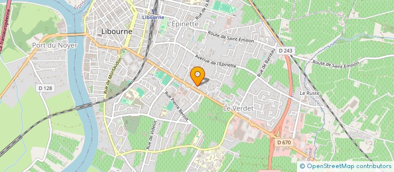 localisation de l'entreprise SCI BL GENERAL DE GAULLE  LIBOURNE