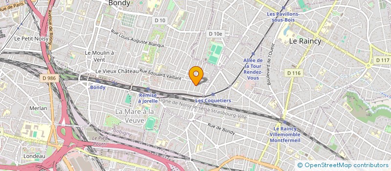 localisation de l'entreprise SCI BL IMMOBILIER  BONDY