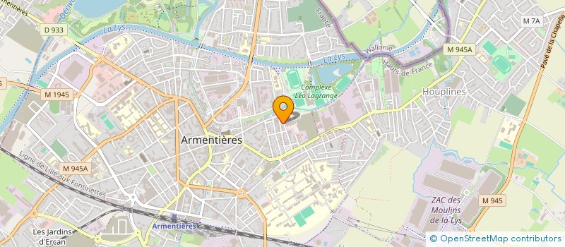 localisation de l'entreprise SCI BL IMMOBILIERE  ARMENTIERES