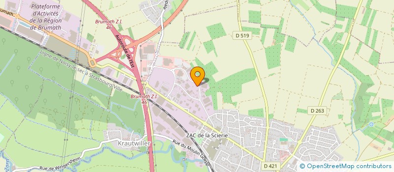 localisation de l'entreprise SCI BLABS  BRUMATH