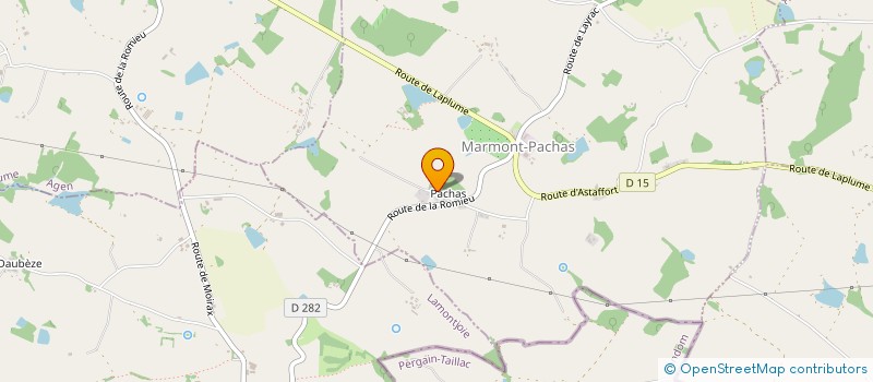 localisation de l'entreprise SCI BLACK PEGASUS  MARMONT-PACHAS