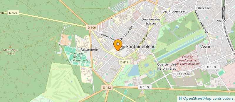 localisation de l'entreprise SCI BLACK SHARK 77  FONTAINEBLEAU