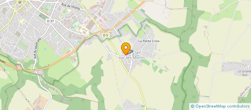 localisation de l'entreprise SCI BLACK & WHITE  SAINT-CLAIR-SUR-LES-MONTS