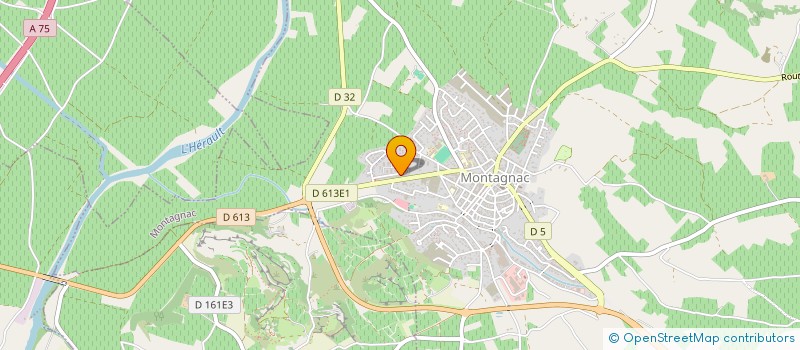 localisation de l'entreprise SCI BLACKBIRD  MONTAGNAC