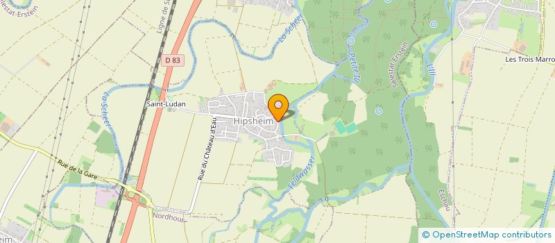 localisation de l'entreprise SCI BLACKY  DAUBENSAND