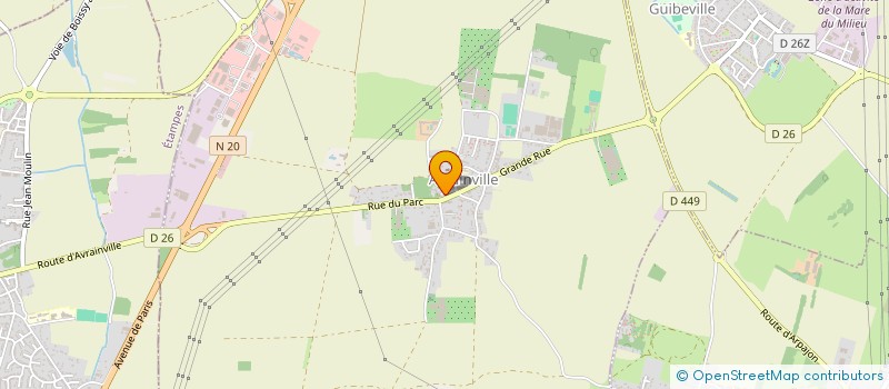 localisation de l'entreprise SCI BLACMAC  AVRAINVILLE