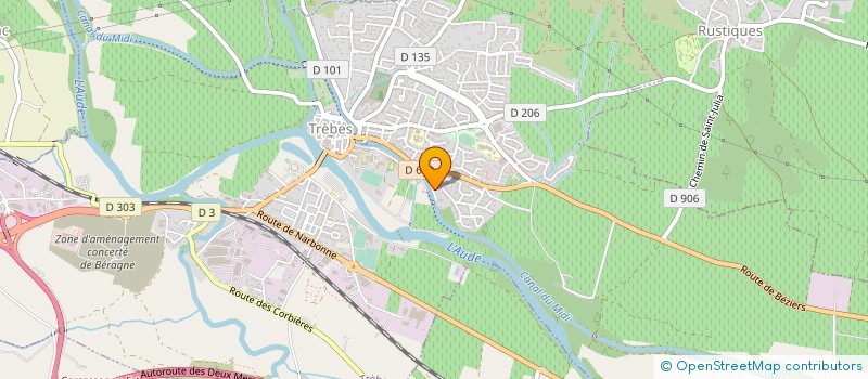 localisation de l'entreprise SCI BLAEN  TREBES