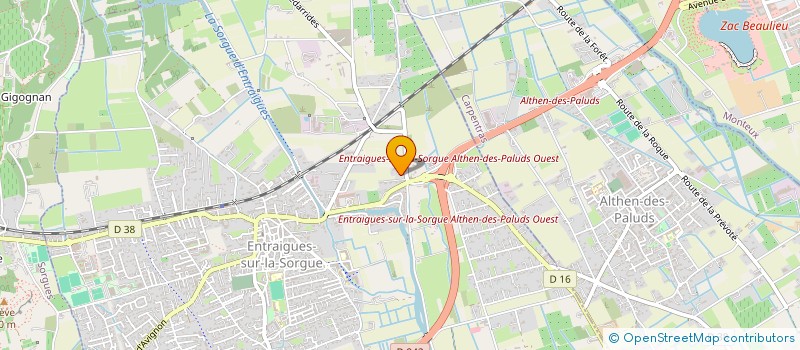 localisation de l'entreprise SCI BLAGIER  ENTRAIGUES-SUR-LA-SORGUE