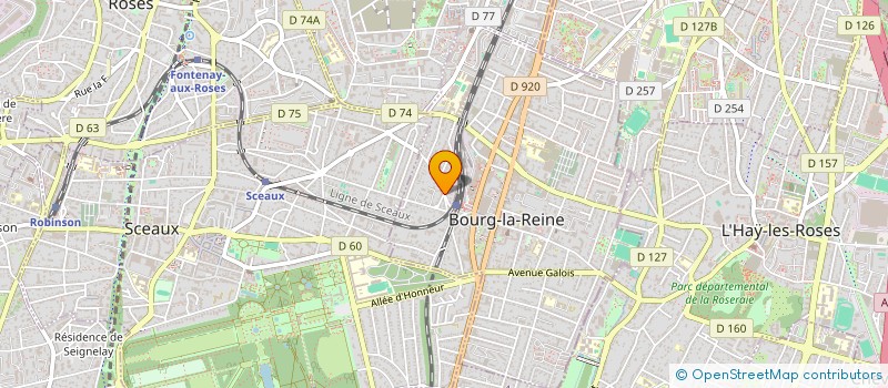 localisation de l'entreprise SCI BLAGIS VAN GENNEPP à BOURG-LA-REINE