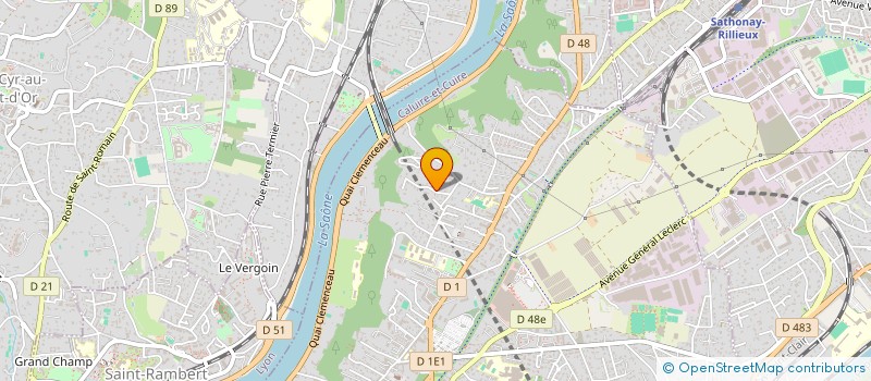 localisation de l'entreprise SCI BLAIN DE LA PIE BRUNE  CALUIRE-ET-CUIRE