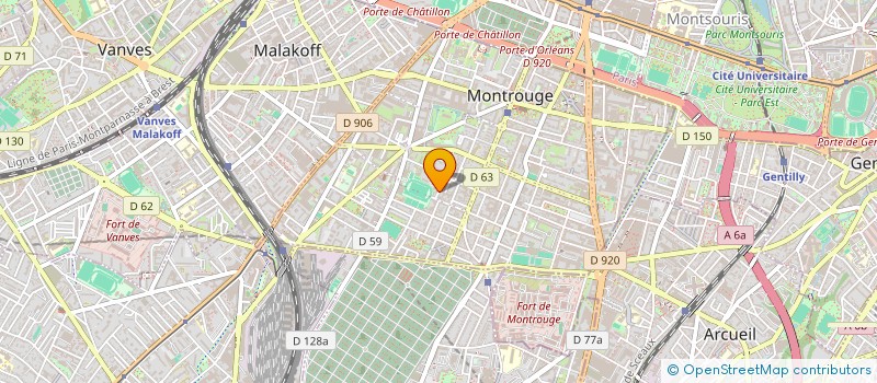 localisation de l'entreprise SCI BLAIN FINANCE  MONTROUGE