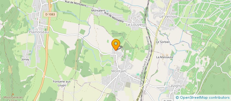localisation de l'entreprise SCI BLAISE PASCAL 1997  MONTAIN