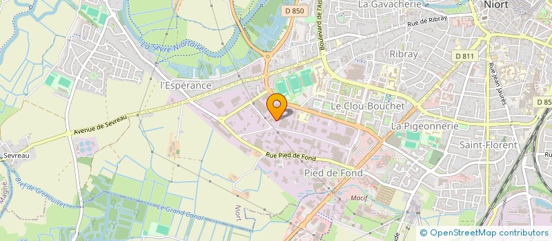 localisation de l'entreprise SCI BLAISE PASCAL à NIORT