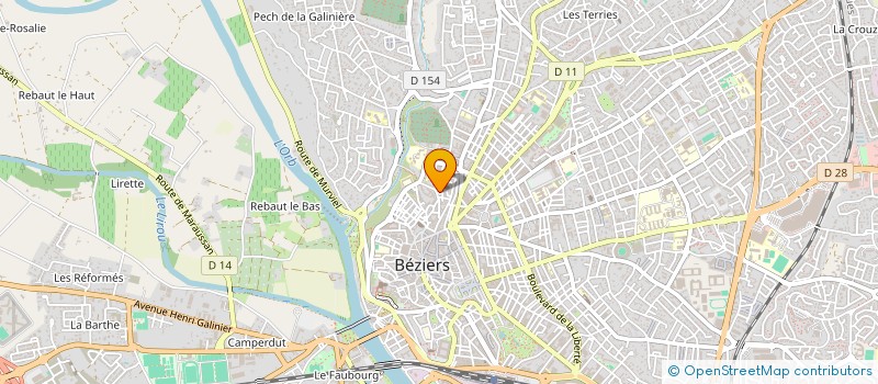 localisation de l'entreprise SCI BLAISE PASCAL  BEZIERS