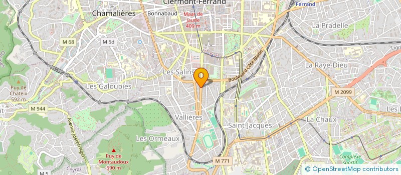 localisation de l'entreprise SCI BLAISE PASCALE  CLERMONT-FERRAND