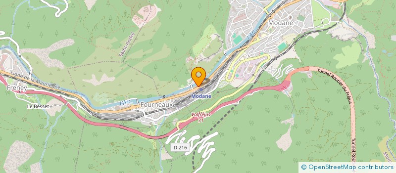 localisation de l'entreprise SCI BLAIX-BADARI  MODANE