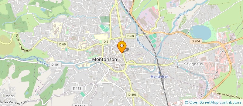 localisation de l'entreprise SCI BLANC  MONTBRISON