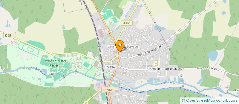 localisation de l'entreprise SCI BLANC  LAMOTTE-BEUVRON