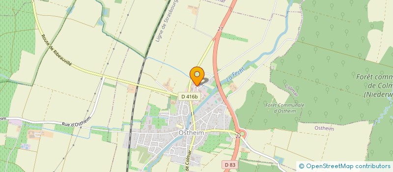 localisation de l'entreprise SCI BLANC  OSTHEIM