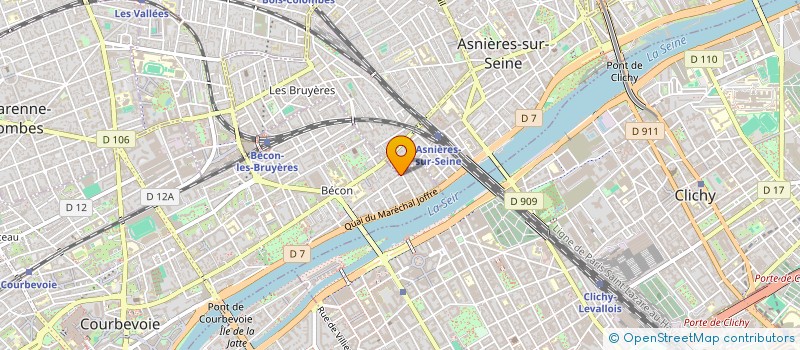 localisation de l'entreprise SCI BLANC ANJOU  ASNIERES-SUR-SEINE