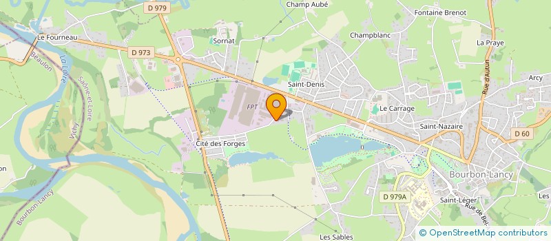 localisation de l'entreprise SCI BLANC FRERES à BOURBON-LANCY