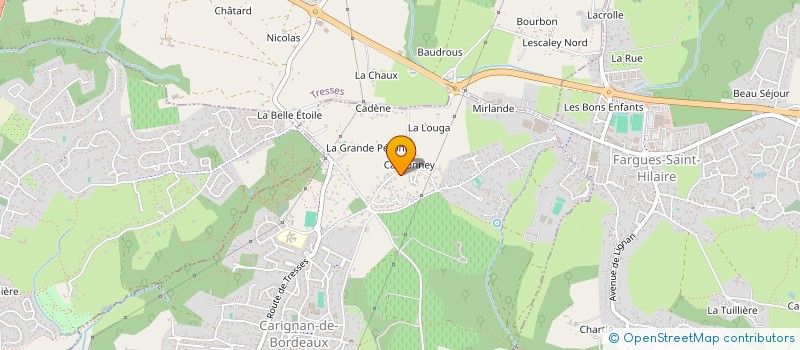 localisation de l'entreprise SCI BLANC FRERES  CARIGNAN-DE-BORDEAUX