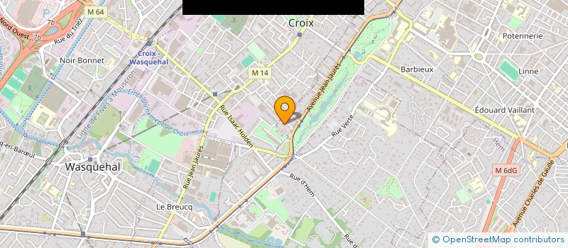 localisation de l'entreprise SCI BLANC MESNIL FEREAL  ROUBAIX