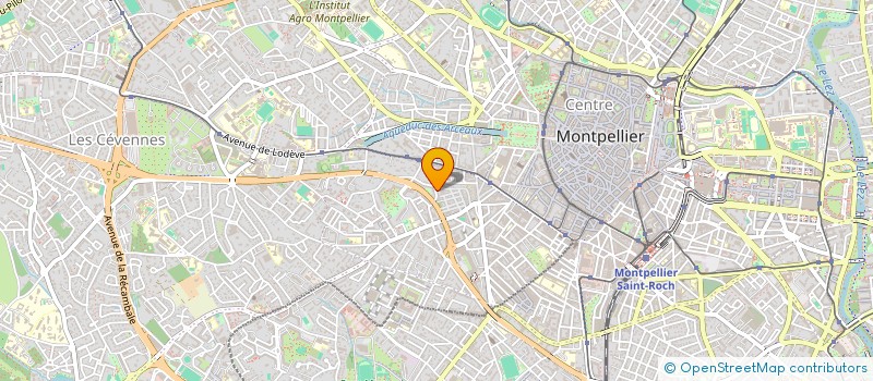 localisation de l'entreprise SCI BLANC MOULIN  MONTPELLIER