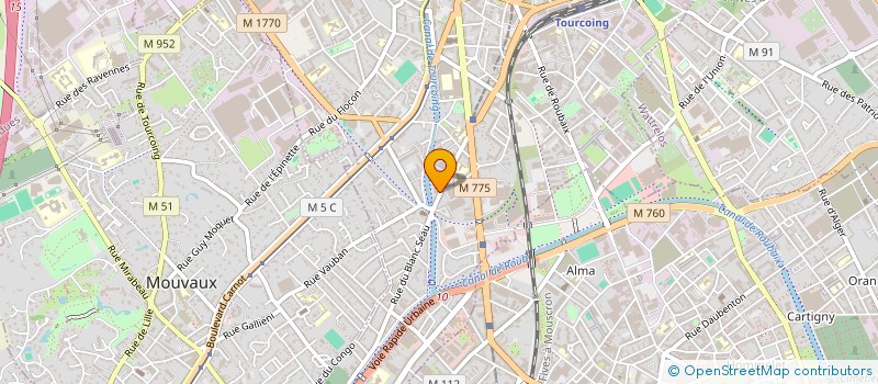 localisation de l'entreprise SCI BLANC SEAU 88  TOURCOING