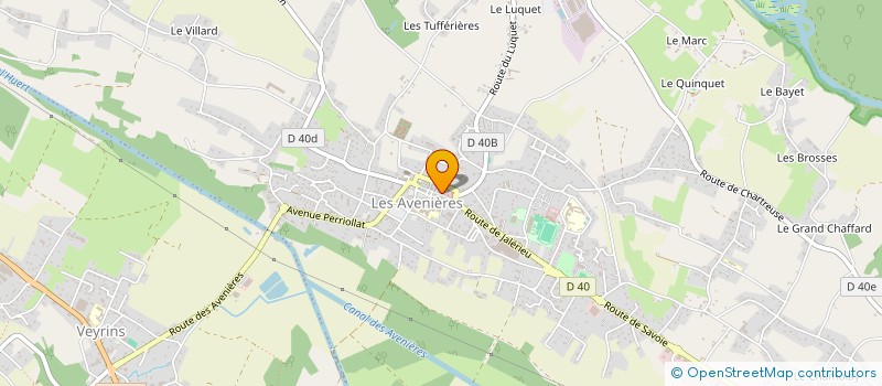 localisation de l'entreprise SCI BLANC UNIS  LES AVENIERES VEYRINS-THUELLIN