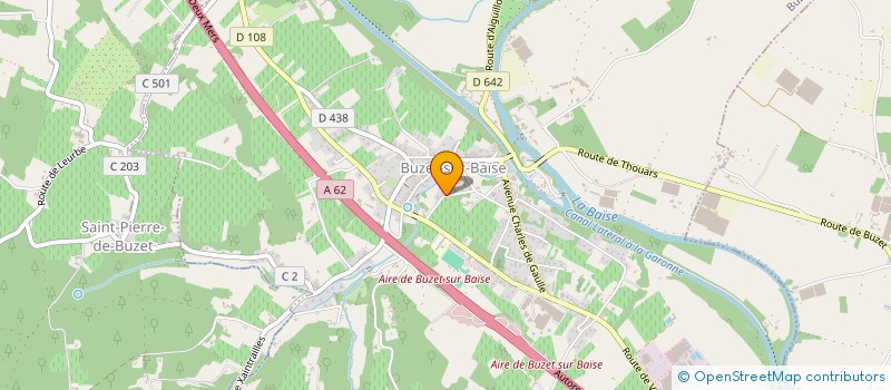 localisation de l'entreprise SCI BLANC VALENTIN  BUZET-SUR-BAISE